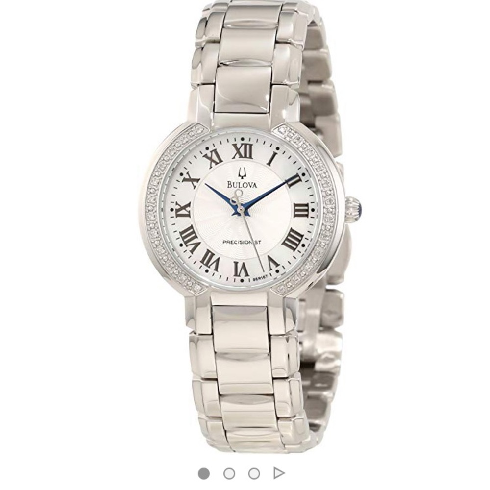 Bulova 96R167 FAIRLAWN Diamond Bezel Watch